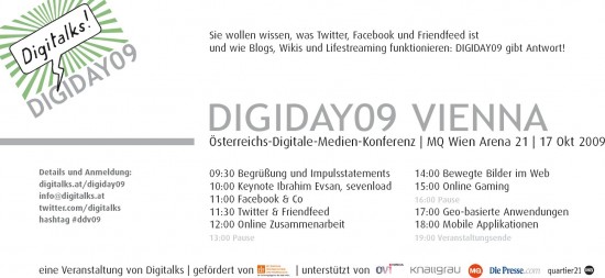 Digiday09 Vienna Programm