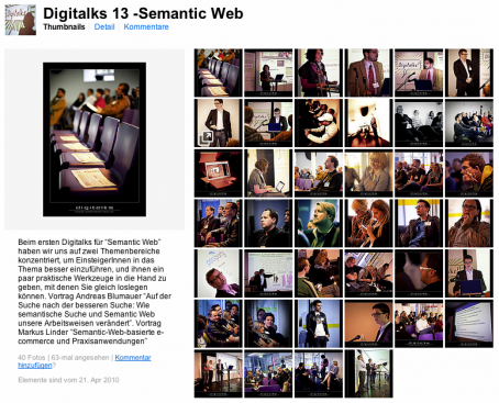 Alle Fotos zur Semantic Web Veranstaltung von Digitalks